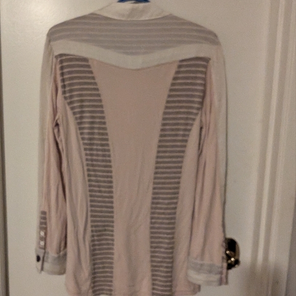 Free People Beige Long Sleeve Shirt - Picture 3 of 6